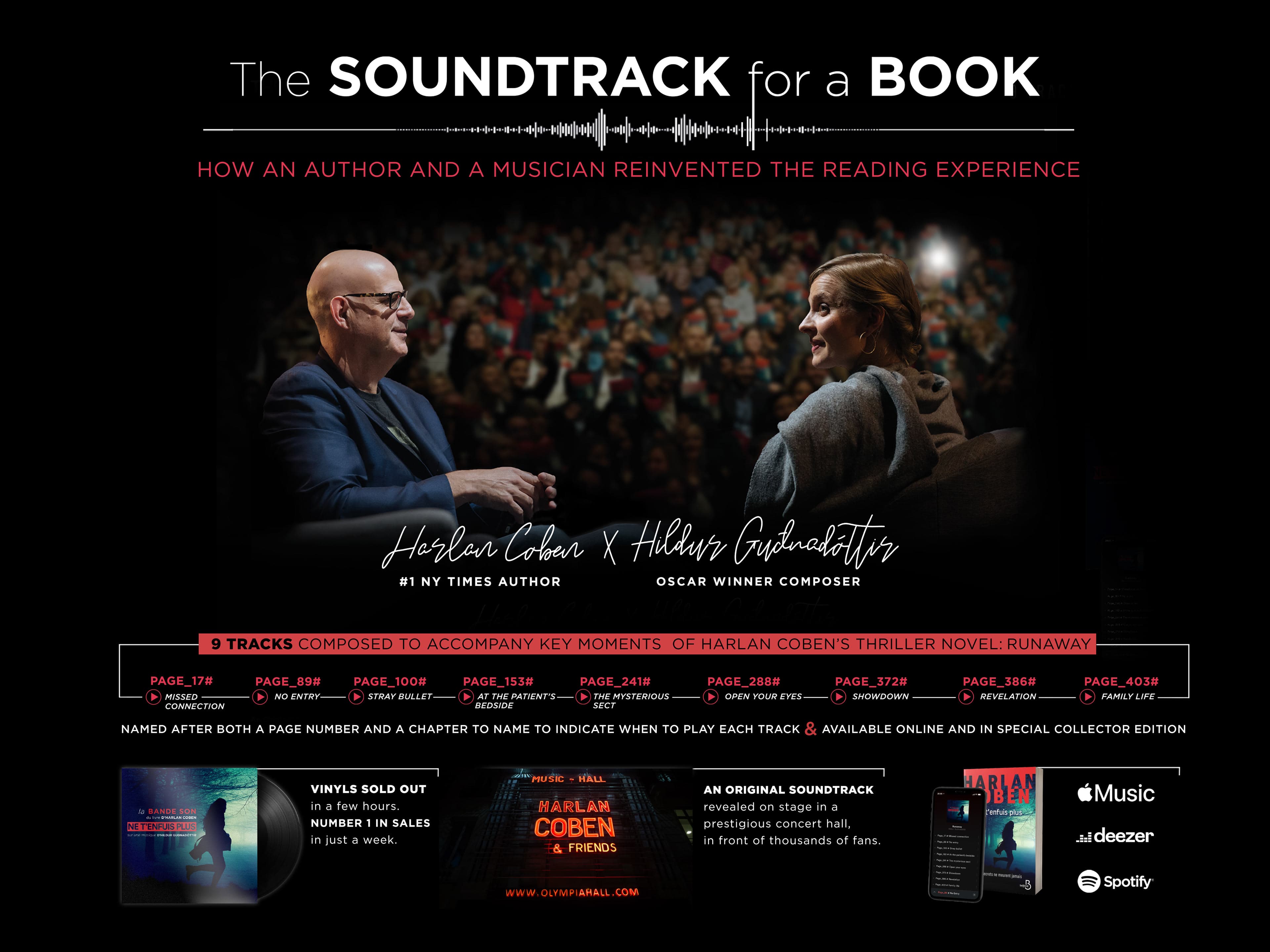 Harlan Coben and Hildur Guðnadóttir for Soundtrack for a Book
